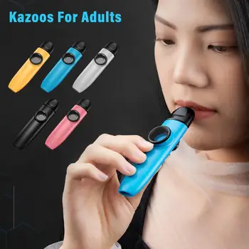1 комплект 11,7/2,7 см Kazoo Профессиональный Уровень Исполнения Музыкальный Инструмент Kazoo Для Начинающих Маленький Инструмент Kazu Флейта Творческий Подарок