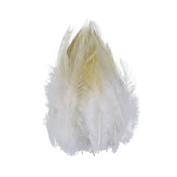 100шт петушиных перьев натурального цвета, 5-6-дюймовые перья для украшения свадебной одежды на сцене