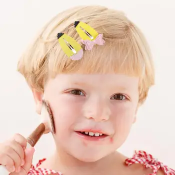 2шт Заколки-карандаши с блестками Стильные школьные аксессуары для волос Уникальный дизайн Заколки для девочек