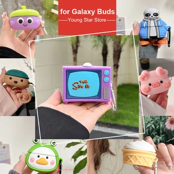 3D Мультяшный Чехол для Samsung Galaxy Buds Pro/Buds Live/Buds 2/Buds2 Pro Case Stitch Yoda Чехол Для наушников Аксессуары