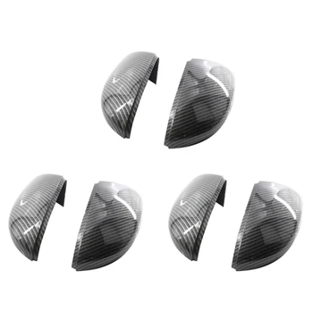 3X Заглушки для боковых зеркал (карбоновый вид) Сменные карбоновые заглушки для зеркал заднего вида Golf 6 Jetta Mk6 Gtd R20