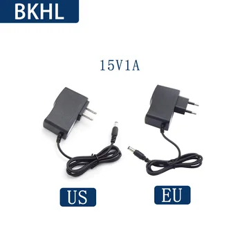 (5 шт./лот) Универсальный источник питания 15V 1A AC 110V 220V адаптер зарядного устройства EU/US универсальный штекер для освещения светодиодных лент