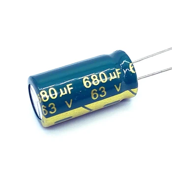 6 Stks/partij Hoge Frequentie Lage Impedantie 63V 680Uf Aluminium Elektrolytische Condensator Maat 13*25 680Uf 20%