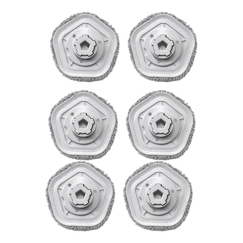 6 ШТ. тряпки для швабры Xiaomi Dreame Bot W10, Аксессуары для робота-пылесоса, Запасные части