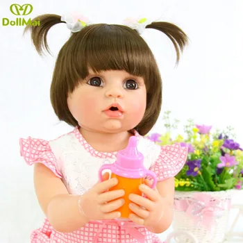 Bebe Reborn Boneca 56 см полностью силиконовые виниловые куклы reborn baby игрушки для детей в подарок настоящие милые куклы для новорожденных девочек
