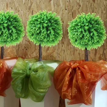 DIY Орнамент Поддельные Растения Для Наружного Декоративного Шара Искусственные Подвесные Пластиковые Травяные Шары В помещении