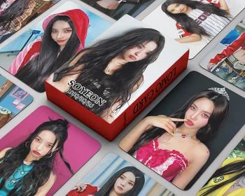 Kpop Idol 55 шт./компл. Lomo Card (G) I-DLE I FEEL Альбом открыток Новая Коллекция Подарков Для поклонников фотопечати