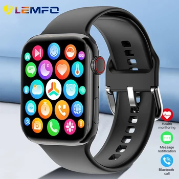 LEMFO Смарт-часы для мужчин и женщин с полным сенсорным экраном, Bluetooth-вызов, Водонепроницаемые часы, Спортивный Фитнес-трекер, Умные часы для мужчин