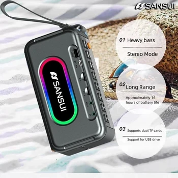 Shanshui F30 Bluetooth Динамик Открытый Портативный звук Кадриль для танцев, радио для пожилых людей, слушающих драму, Многофункциональный динамик