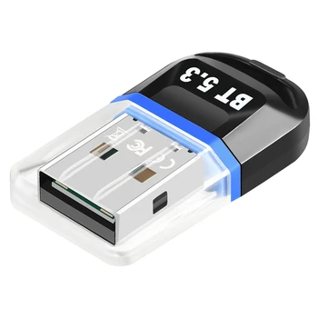 USB Bluetooth 5.3 Адаптер USB Bluetooth Приемник Поддерживает портативный КОМПЬЮТЕР, настольный Bluetooth-гарнитура, принимающий передатчик Синий