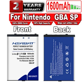 Аккумулятор HSABAT 1600mAh для Nintendo GBA SP GBASP Gameboy Advance SP