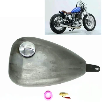 Бензиновый топливный бак для Yamaha SR400 в стиле капли воды с крышкой, модифицированный мотоцикл ручной работы, канистра для мазута для мотоциклов