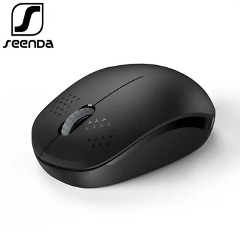 Беспроводная мышь Seenda, бесшумная мышь 2.4G с USB-приемником, портативные компьютерные мыши для ПК, планшета, ноутбука с системой Windows