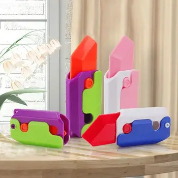 Высококачественная 3D-печать, гравитационный прыжок, маленький нож для редиски, мини-модель, студенческий приз, подвеска, декомпрессионная игрушка в подарок мальчикам