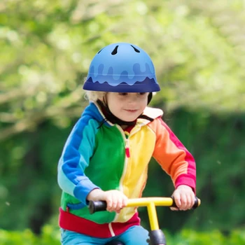 Детский Велосипедный шлем Регулируемый Шлем для верховой езды, катания на коньках, Сверхлегкое Защитное снаряжение, Спортивный инвентарь на открытом воздухе
