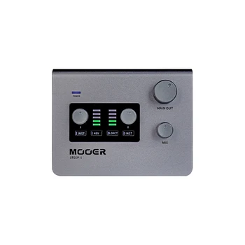 Звуковая карта MOOER STEEP audio музыкальный продюсер для записи музыки на мобильный телефон и другой интерфейс XLR второго поколения MIDI-интерфейс