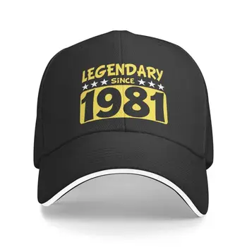 Изготовленная на заказ Легендарная бейсболка с 1981 года, подарок на день рождения, мужская женская дышащая шляпа для папы, спортивная кепка