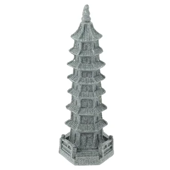 Имитация Башни Вэньчан Статуи Дзен-сада Модель Пагоды на открытом воздухе Декор дома в форме орнамента из песчаника Мини