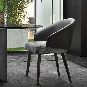 Итальянские Деревянные обеденные стулья Со спинкой Для кухни в помещении, стулья для гостиной, Дизайнерская Офисная мебель для дома Sedie Da Pranzo A2
