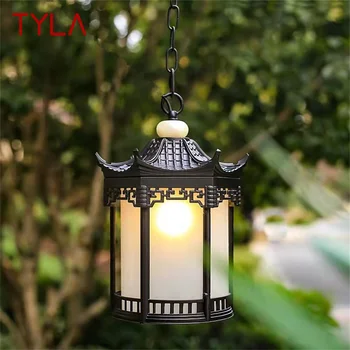 Классический Подвесной Светильник TYLA Outdoor Retro LED Lamp Водонепроницаемый для Украшения Домашнего Коридора