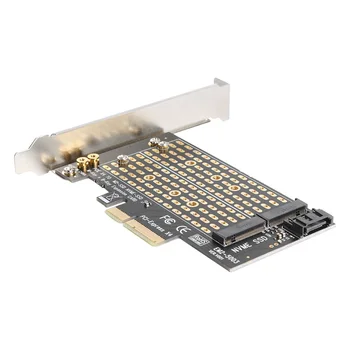 Ключ M + B M.2 NVME SSD к адаптеру PCIE SATA карта расширения для 2230 2242 2260 2280