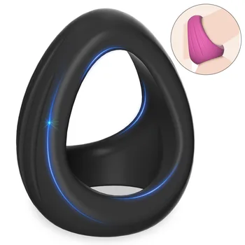 Кольцо для члена с 3 отверстиями, кольцо для пениса, задержка эякуляции, Сексуальные игрушки для мужчин, увеличивающие член, силиконовые принадлежности для взрослых для мужчин, 18 фиксаторов спермы