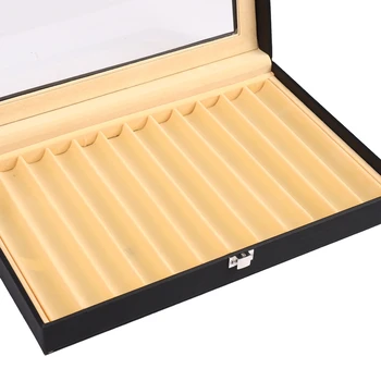 Коробка из 12 ручек, Кожаная коробка для ручек, коробка для хранения искусственных ручек, Кожаный пенал, коробка для хранения