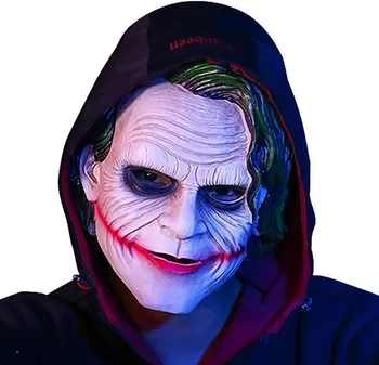 Маска клоуна из смолы, маска для костюмированной вечеринки на Хэллоуин