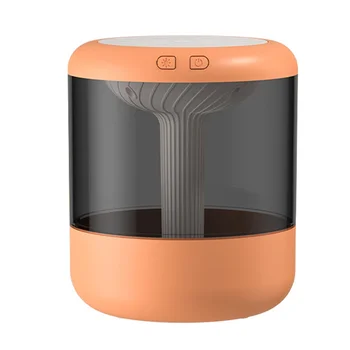 Мини-портативный увлажнитель воздуха большой емкости объемом 1,2 л, диффузор эфирного масла, USB-туманообразователь для спальни, дома, Оранжевый