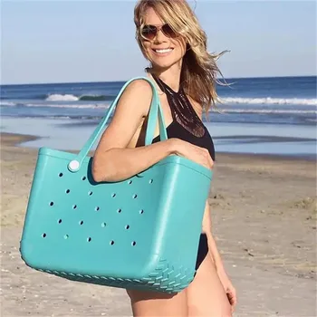 Модная водонепроницаемая летняя пляжная сумка EVA Basket Boggs для пикника, сумка-тоут, сумки через плечо