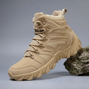 Мужские тактические ботинки 2023 военные ботинки мужская водонепроницаемая рабочая обувь для пустыни Альпинистская походная обувь botas militares hombres