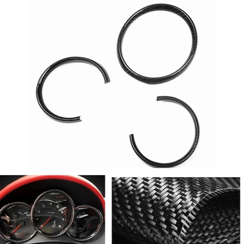Наклейка Для Отделки Центральной Консоли Автомобиля Из Углеродного Волокна, Приборная Панель, Измеритель Приборной Панели, Накладка Для Porsche 718 Boxster Cayman 2016-2021