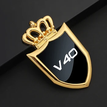 Новые металлические наклейки на корпус, наклейки на окна, наклейки с логотипом, значки для аксессуаров VOLVO V40