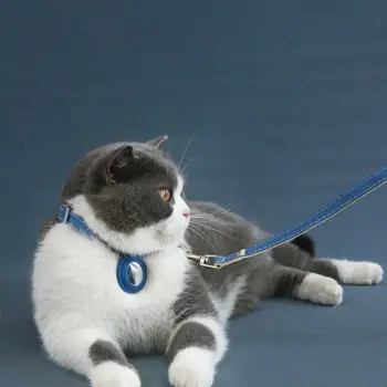 Ошейник для домашних животных с пряжкой, регулируемый быстросъемный ошейник для кошек, Износостойкий шейный ремешок для домашних животных с защитной лентой для Airtag Tracker