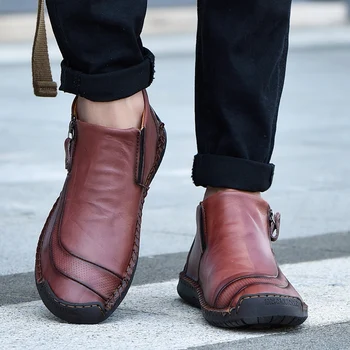 Повседневные мужские летние кроссовки из высококачественной кожи ручной работы, роскошная мужская обувь, повседневная уличная обувь для вождения на плоской подошве, Лоферы