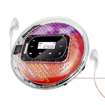 Портативный CD-плеер, динамик Walkman Bluetooth, музыкальный плеер, поддержка TF-карты, цифровой дисплей, сенсорный светодиодный экран