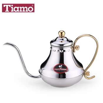 Рука Тиамо -кофейник из нержавеющей стали, чайник для воды
