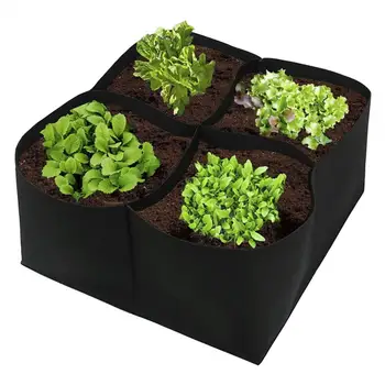 Спиральные пакеты для предотвращения образования корней, универсальные пакеты для выращивания садовых растений с 4 сетками, Дышащий нетканый материал, Овощи для картофеля