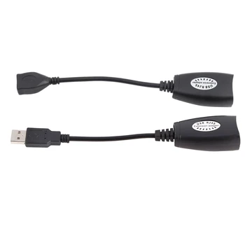 Удлинительный кабель USB-RJ45, кабель-адаптер Ethernet-удлинителя, проводная локальная сеть для OS X W