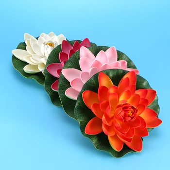 Украшения для аквариума Betta, имитирующие искусственный цветок Лотоса, для вечеринки у бассейна