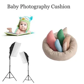 Уникальная подушка для позирования головы новорожденного в виде полумесяца, позиционер для фотосессии, подушка на все сезоны