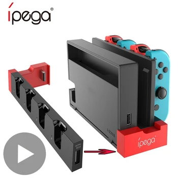 Управление для Nintendo Switch и OLED Консоли Joycon Joy Con Зарядная Док-Станция Контроллер Зарядного Устройства Nintendoswitch Base